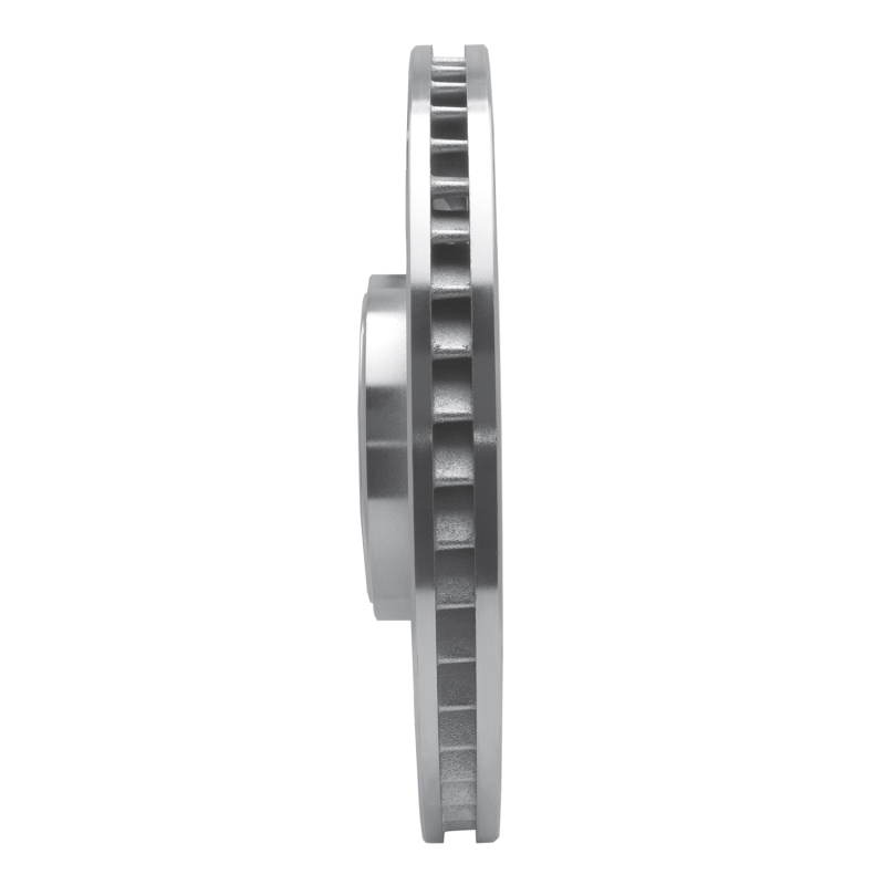 Jaguar XKR Brake Rotor (1) - Front Left - R1 Concepts - Drilled & Slotted - Silver - `08-`09